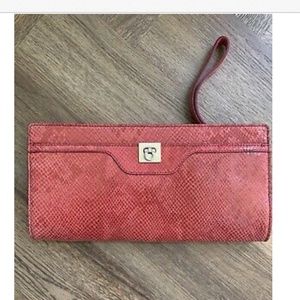 Banana Republic Clutch Coral NWT